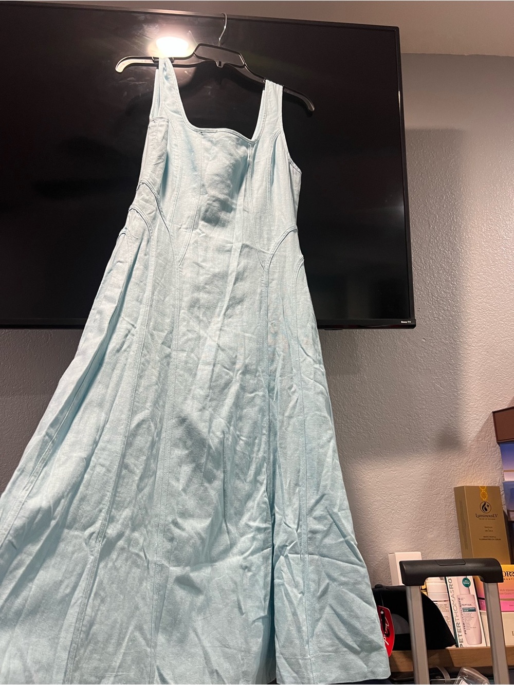 House of Harlow 1960 Pastel Blue Maxi Dress